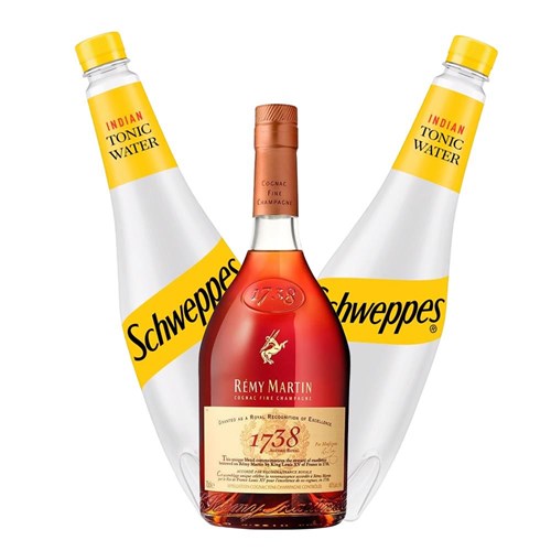 Remy Martin Fine Champagne Cognac 1738 70cl with Tonic Mixer